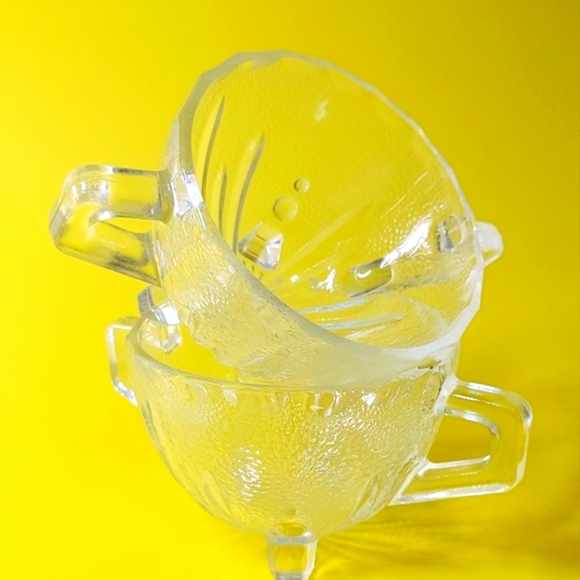 Set of 2- Clear Glass Anchor Hocking Sugar Pot/Mugs - Picture 8 of 8